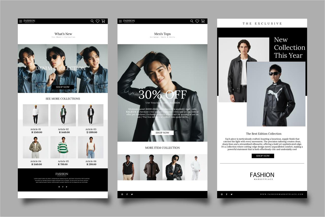 Beauty brand website screenshot